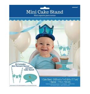 1ST BIRTHDAY BOY MINI CAKE STAND KIT