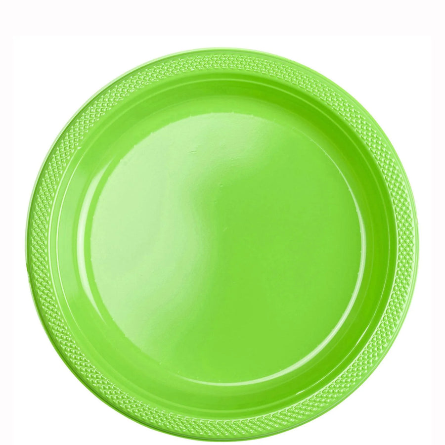 Kiwi Plastic Plates 9in, 20pcs