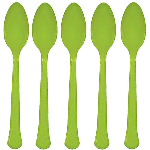 Kiwi Heavy Weight Plastic Spoons 20pcs