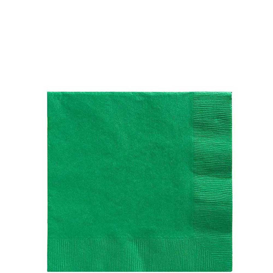 Festive Green Beverage Tissues 20pcs