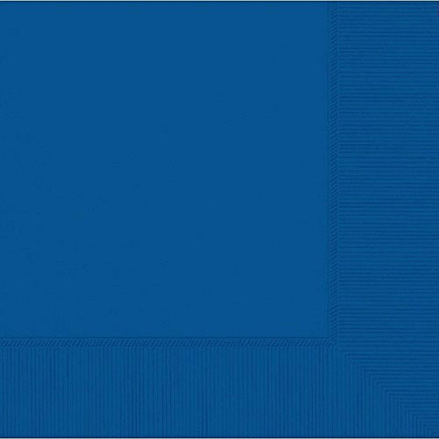 BRIGHT ROYAL BLUE BEVERAGE TISSUES 3-PLY, 20PCS