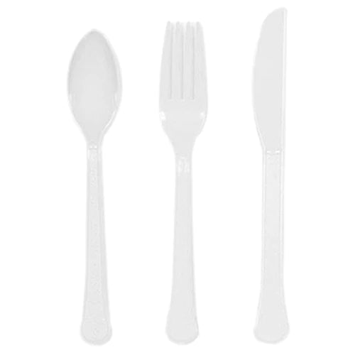 Frosty White Heavy Weight Assorted Cutlery 24pcs