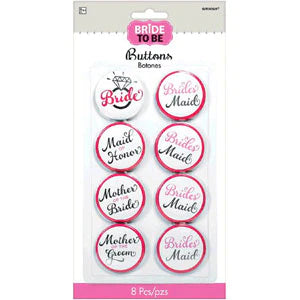 Elegant Bride Buttons 8pcs