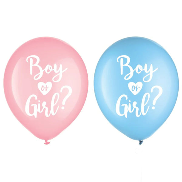 THE BIG REVEAL PRINTED LATEX BALLONS ASSORTED COLORS,12INCHES 15PCS