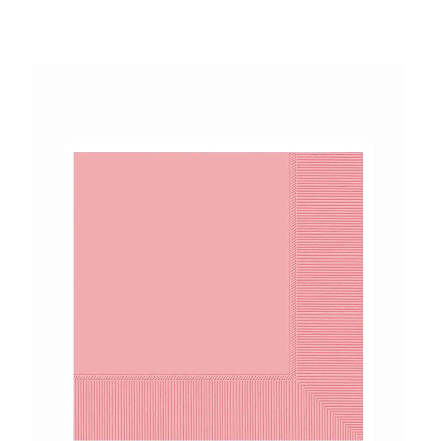 NEW PINK 2-PLY BEVERAGE NAPKINS,  40CTS