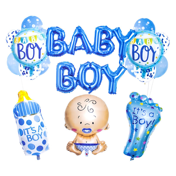 Baby Shower balloon Decorations It's A Boy Foil Balloon Blue Feeding Bottle for Welcome Baby Shower Pregnancy Gender Reveal Party