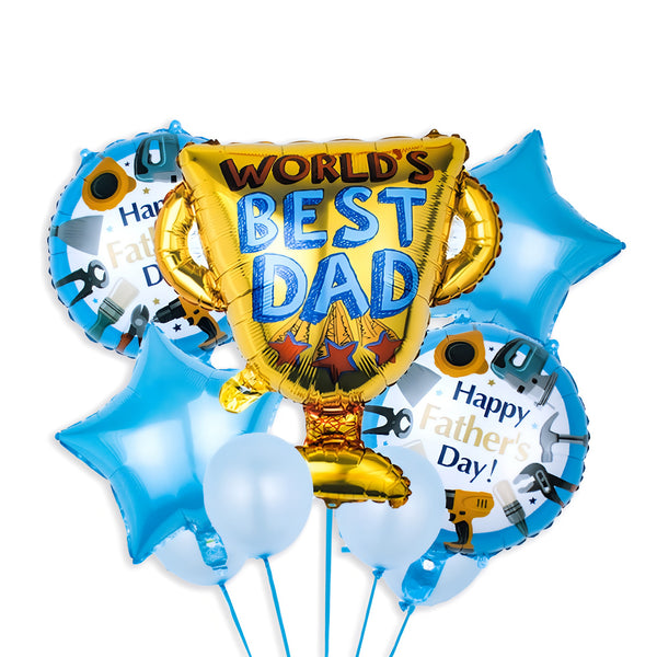 Father's Father's Day World's best Dad Party Balloon Set Happy Dad's Day Balloons Decoration