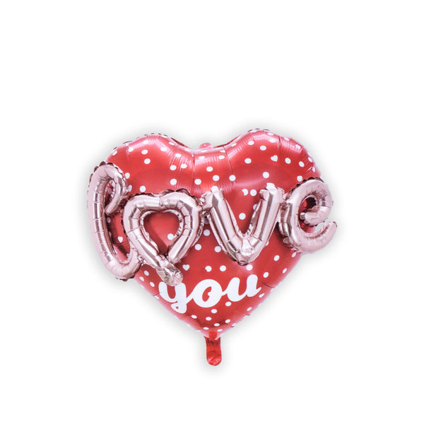 Love balloon decoration combo for valentines day, Wedding, Anniversary and Birthday  Heart balloon pink