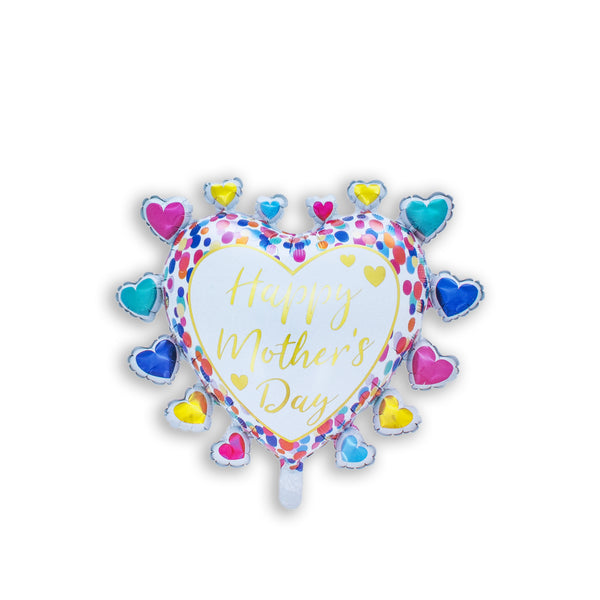 Heart-shaped Printed Foil Balloon Mother's Day Helium Love Globos Decoration Mother Balloon