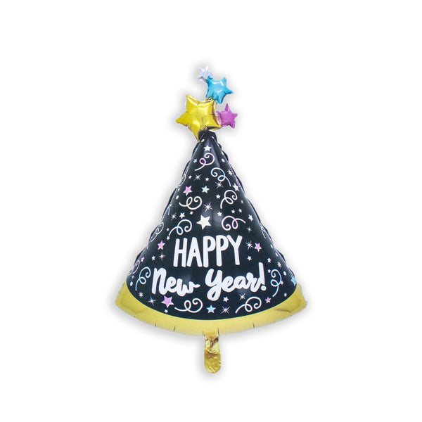 Gold happy new year Party Hats, Happy new year Cone Party Hats for Kids new year Party - Happy new year Party Supplies and Decoration