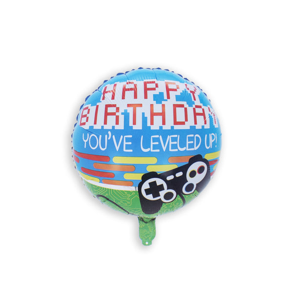 Blue Happy you have leveled up Birthday Baby Birthday  Party Balloons Decorations