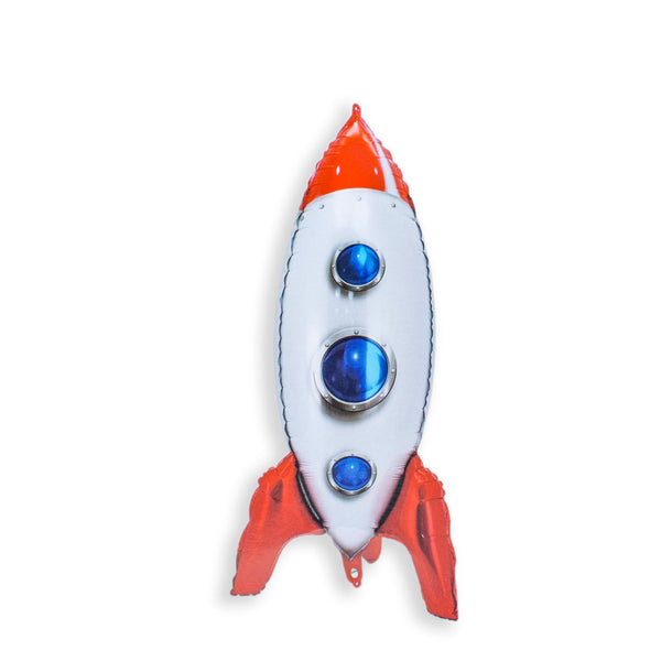 Rocket Foil Balloons Giant Cartoon Universe Outer Space Rocket Aluminum Mylar Helium Party Balloons for Birthday Carnival Baby Shower Planet Astronaut Theme Party Decorations Supplies