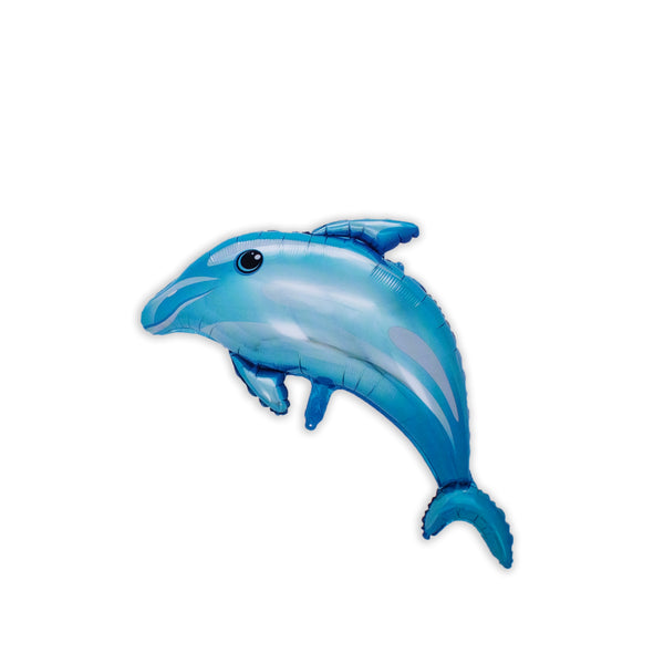 Giant Dolphin Balloons, splash Dolphin Foil Mylar Ocean Animals Balloon For Sea Fish Dolphin Birthday Party Baby Shower Ocean Animals Mermaid Theme Party Supplies- Blue color